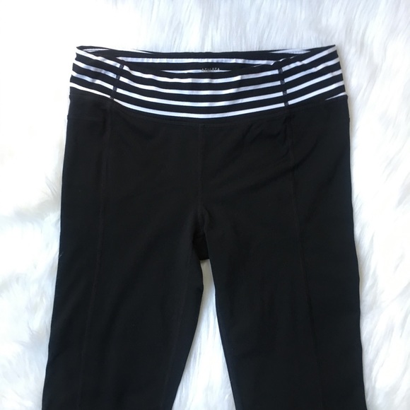 Athleta Girl Black & White Bootcut Leggings - Picture 2 of 9